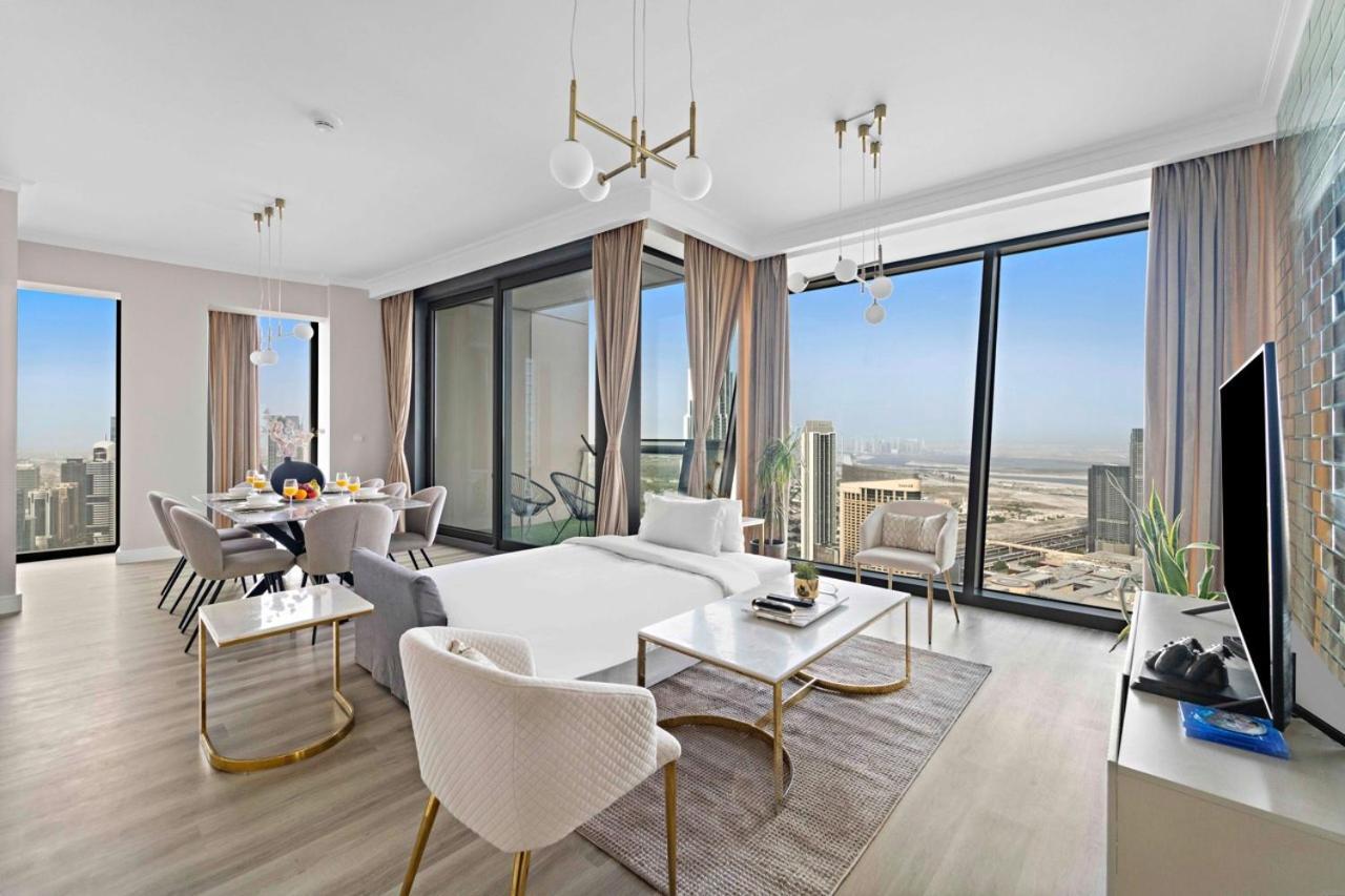 First Class 3Br With Full Burj Khalifa And Fountain View Dubai Exterior foto